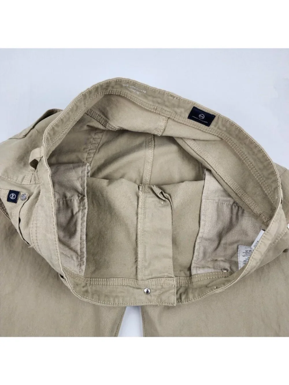 AG Adriano Goldschmied Mens 40x29 Beige/Tan The Graduate Tailored Leg Pant